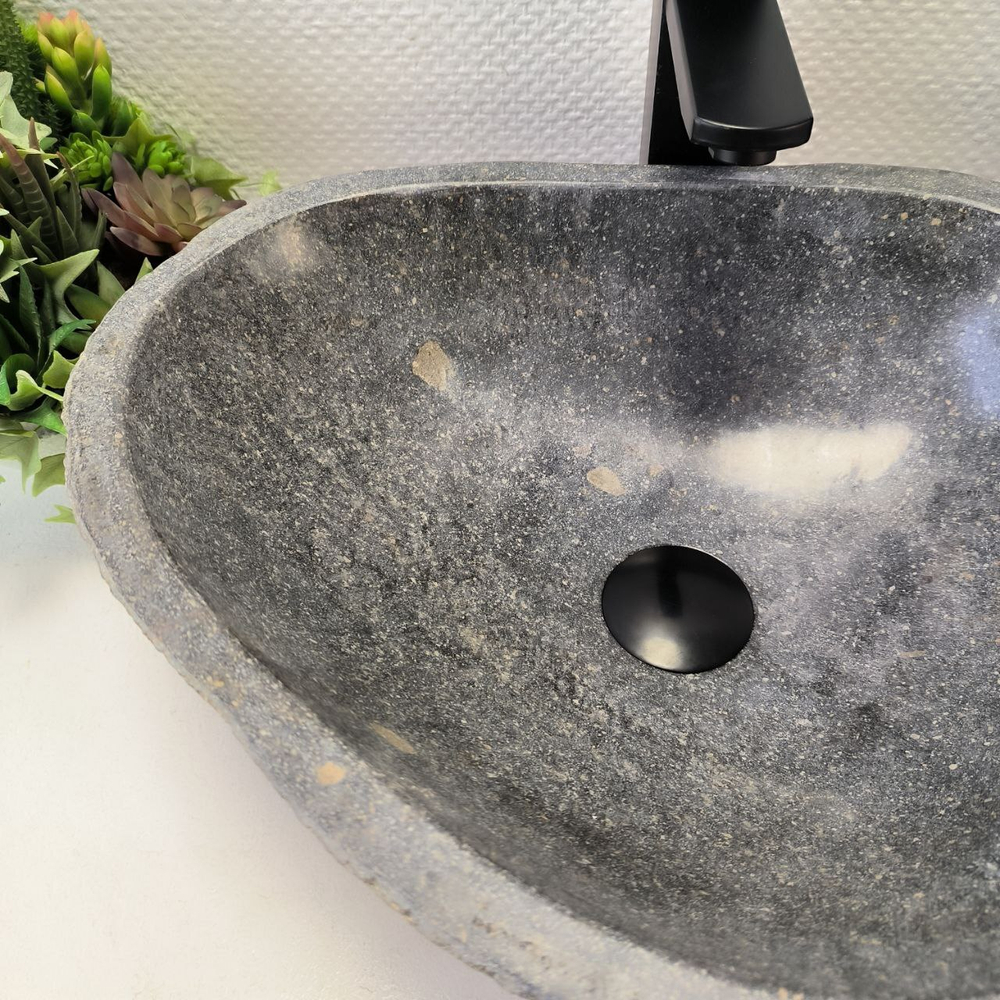 Раковина из речного камня RS-63583 (47*38*16) 0122
