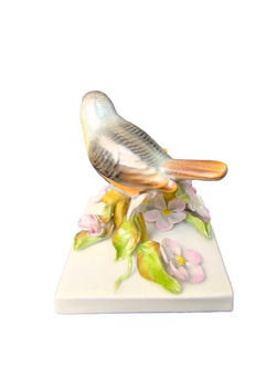 Фарфоровая статуэтка (миниатюра) "Птица на ветке" Herend