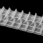 Шторная лента Oz-Is арт. 4368 MP вафельная сборка, коэф сборки 1:2,0, цвет прозрачный (ширина 100 mm)