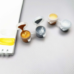 К051 Акриловая краска 3 мл*2 шт (ЗОЛОТО И СЕРЕБРО) (арт К051)