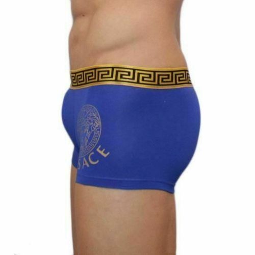 Мужские трусы боксеры синие Versace Blue