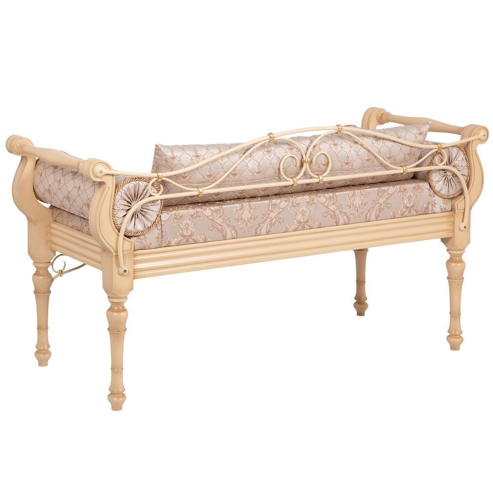 Банкетка Флоренция Премиум Айвори Каледония Даймонд Бисскоти Айвори