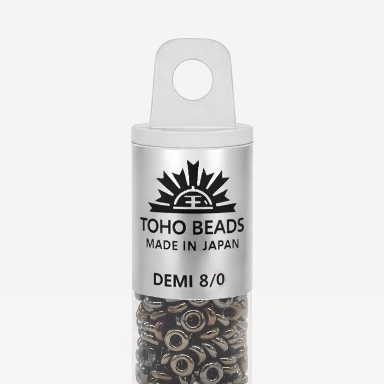Японский бисер TOHO Demi 8/0 (№83), металлизированный, непрозрачный глянцевый