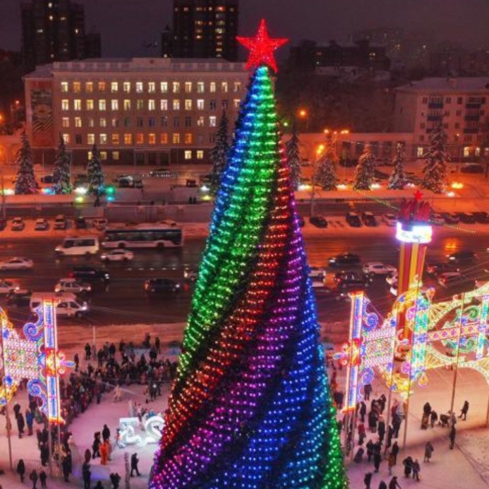 Умная гирлянда "3Д" на уличную елку