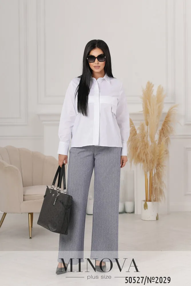 Блуза 2029-белый Minova