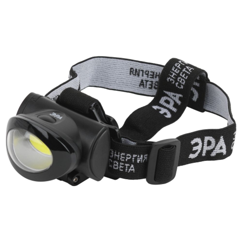 Фонарь налобный светодиодный ЭРА GB-601 на батарейках мощный яркий 3 режима черный | Налобные фонари