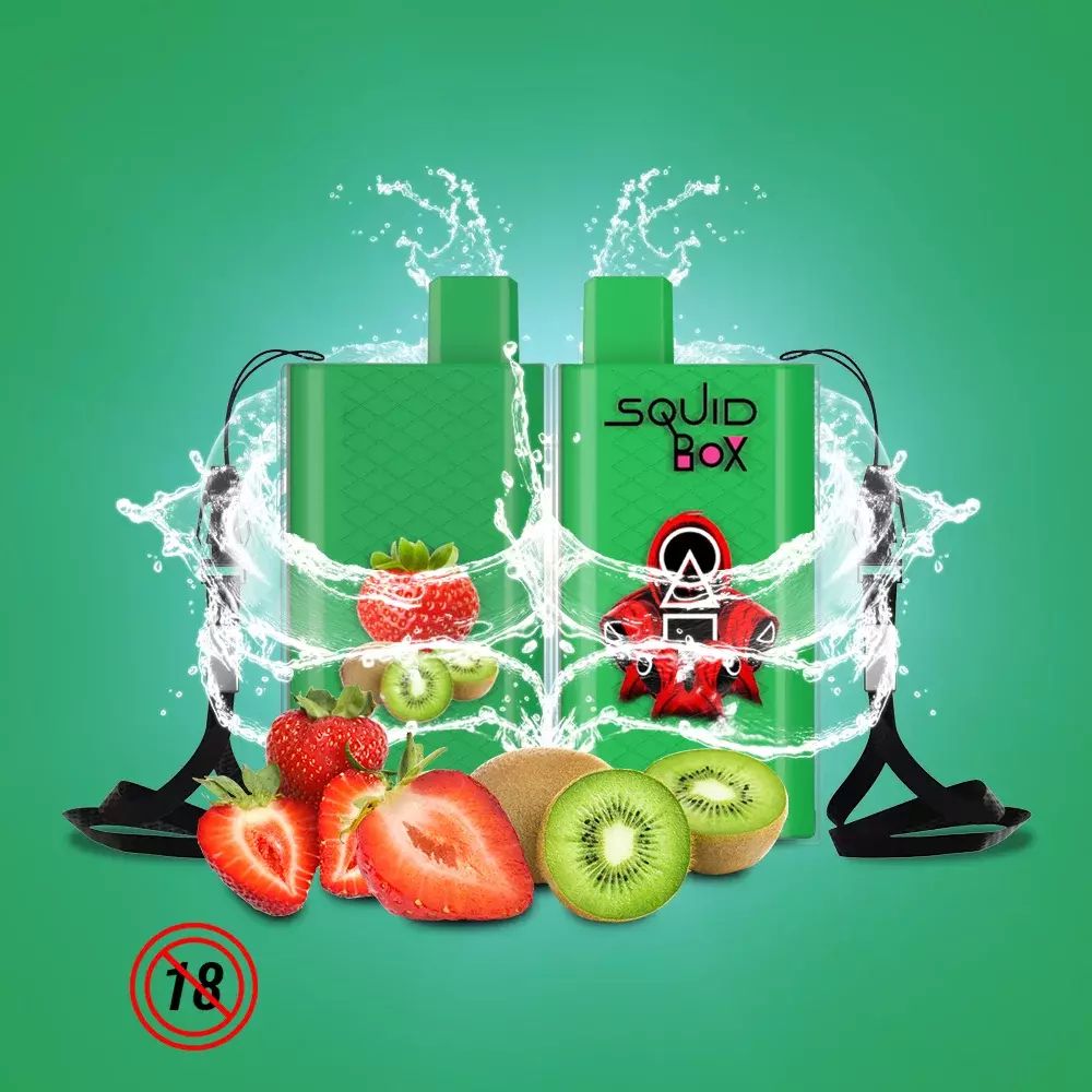 RandM  Squid Box 5200 - Strawberry Kiwi (5% nic)