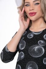 Платье "Идеал стиля" (черное/принт) П8792 LT Collection (Акция)