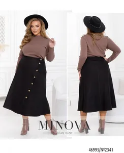 Юбка 2341-черный Minova
