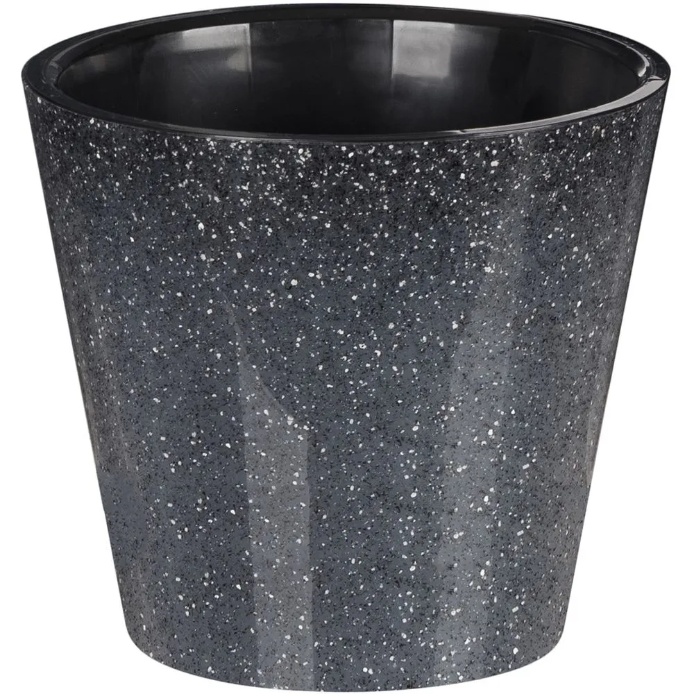 Горшок для цветов Grenada D160 мм, 1.6л с дренажной вставкой (светло-серый)