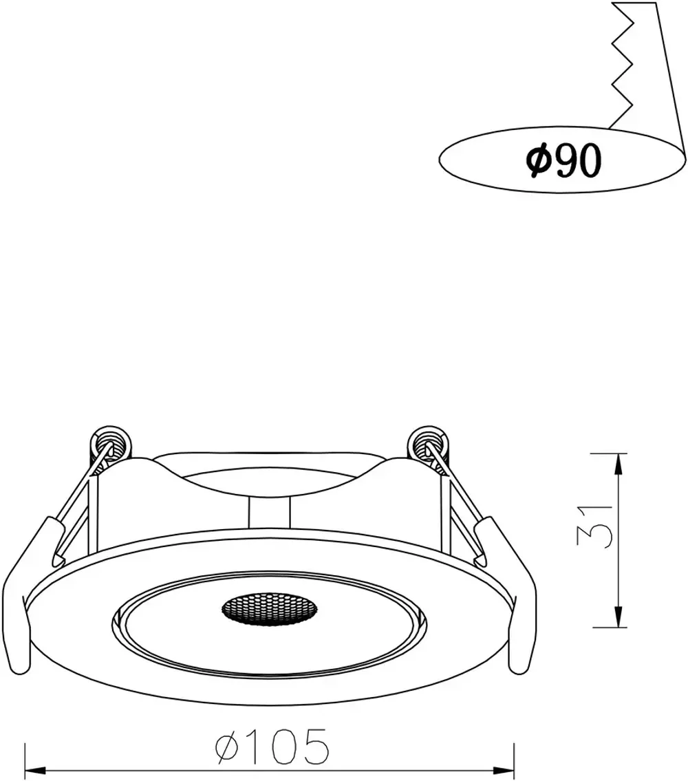 Точечный встраиваемый светильник Arte Lamp