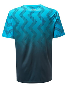 Футболка мужская теннисная K-Swiss Tac Hypercourt Print Crew M - scuba blue/dark shadow