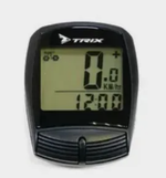 Велокомпьютер TRIX 18 беспроводной, 18 функций, с подсветкой экрана, черный (100)