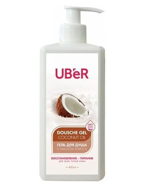Uber Гель для душа с маслом кокоса 400мл