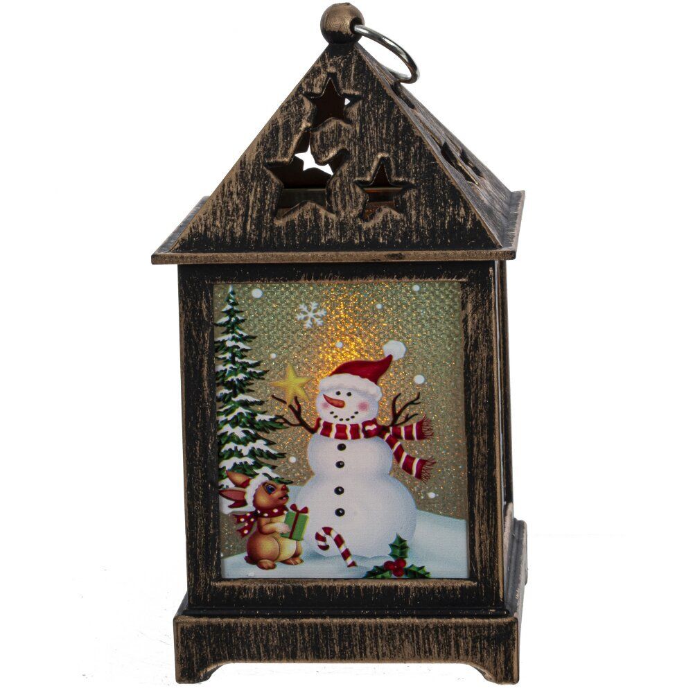 GAEM Изделие декоративное "Фонарь" (подсветка, 3xLR44), L6,5 W6,5 H12,5 см, 3в.