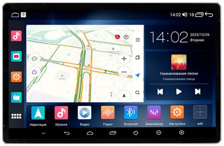 Магнитола для Chevrolet Lacetti (хэтчбек) - Parafar PF031 на Android 13, QLED 2K монитор 11" или 13", 8Гб+128Гб, CarPlay, 4G SIM-слот