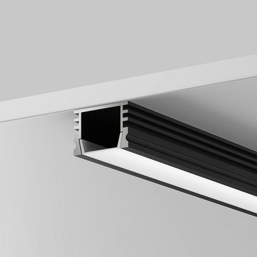 Алюминиевый профиль накладной 2м 16x12 ALM-005-B-2M 631005 черный Maytoni