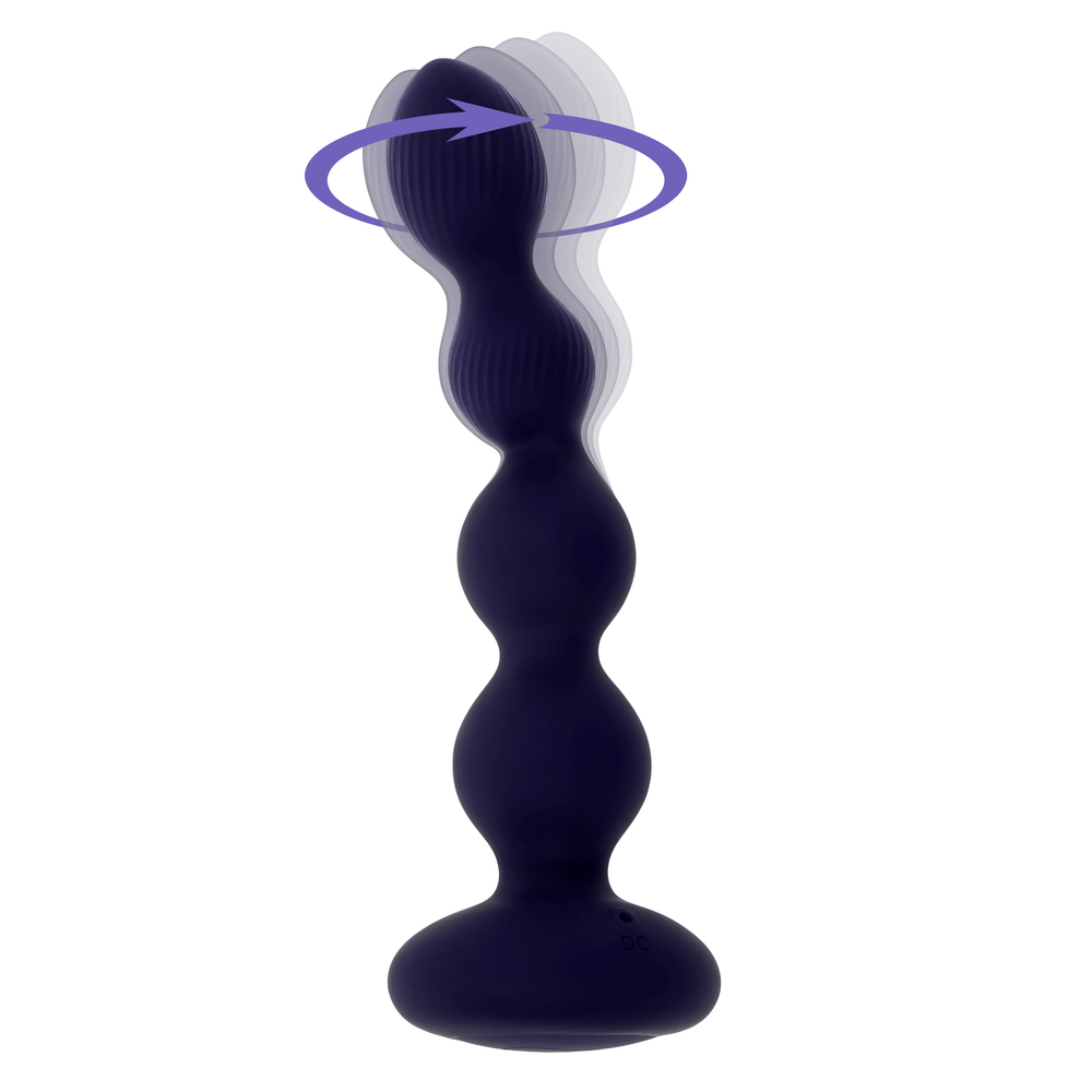 Анальная елочка с вибрацией и вращением Pleasure Orbit