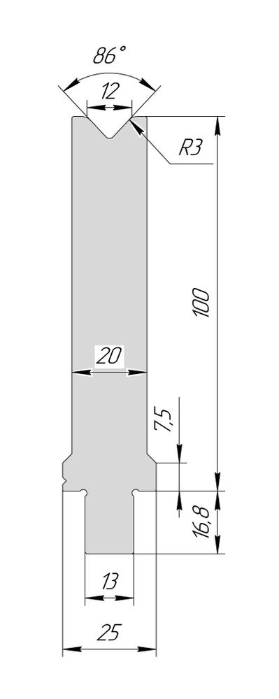 Матрица WM 3273 86° H100 V12