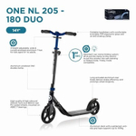 Самокат Globber ONE NL 205-180 DUO серый