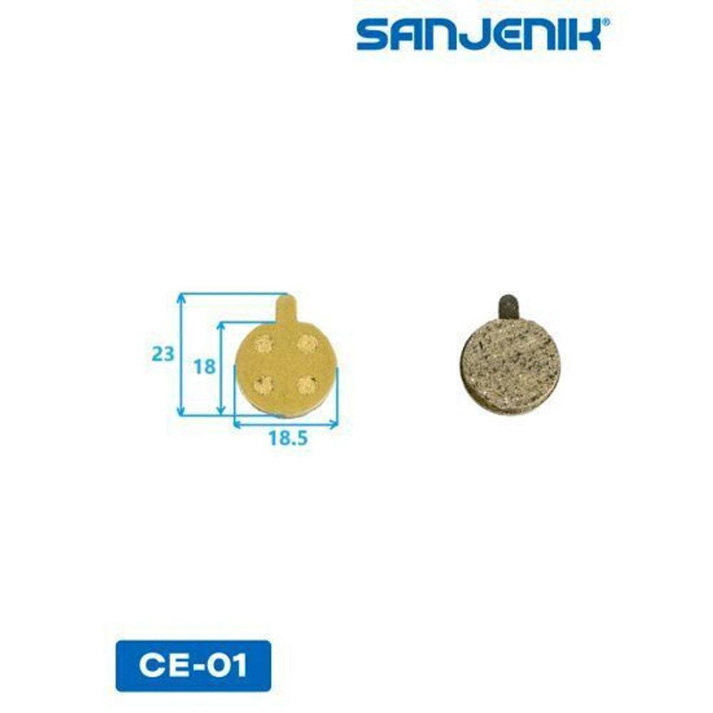 Колодки тормозные керамические Sanjenik CE-01 18мм Xiaomi M365 PRO, Kugoo HX, M2 PRO