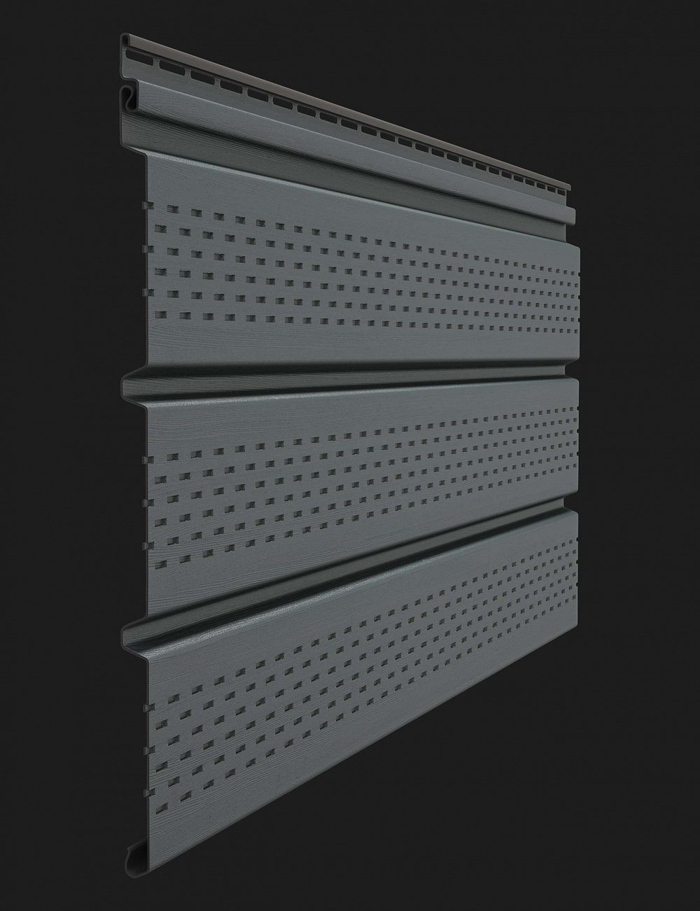 Döcke PREMIUM Софит перфорированный (Графит)