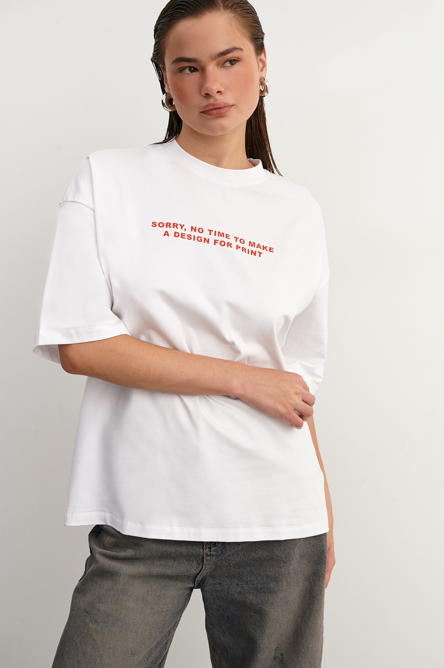 Футболка с принтом "No design"