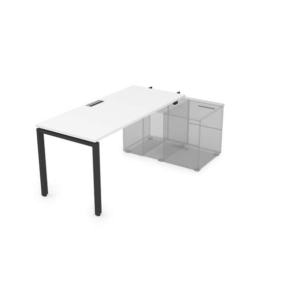 СПН-П.979 Стол рабочий прямолинейный для крепления на тумбу, начальный (1400*700*750)