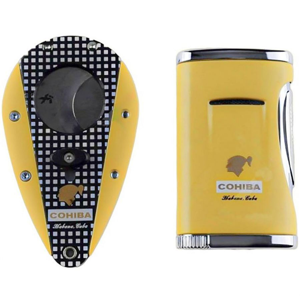 Набор COHIBA гильотина и зажигалка XIKAR
