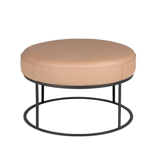 Банкетка из коричневой кожи 5190