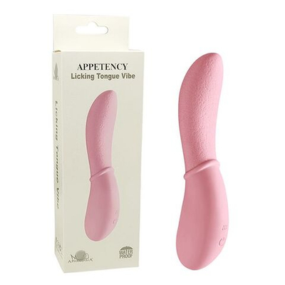 Розовый вибростимулятор Appetency Licking Tongue Vibe - 16,5 см. (Цвет: розовый)