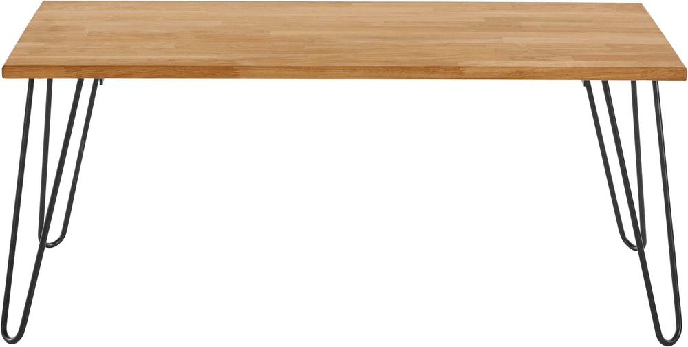 Стол кофейный Детлиф 100х50х43см, стол журнальный лофт дубовый, деревянный