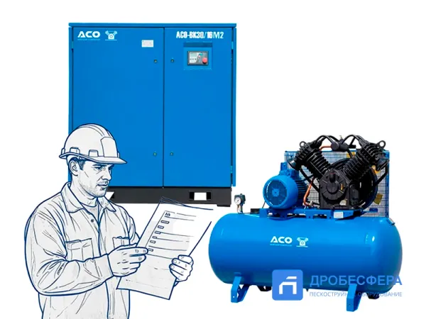Инструкция по эксплуатации: компрессор поршневой и винтовой Инструкция по эксплуатации: компрессор поршневой и винтовой