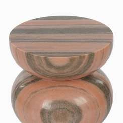 Кофейный стол Ove Ø28х45 см, розовый мрамор