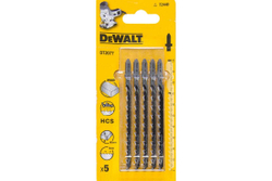 Пилки для лобзика по дереву (100 мм; шаг зубьев 4 мм) 5 шт. DEWALT DT 2077