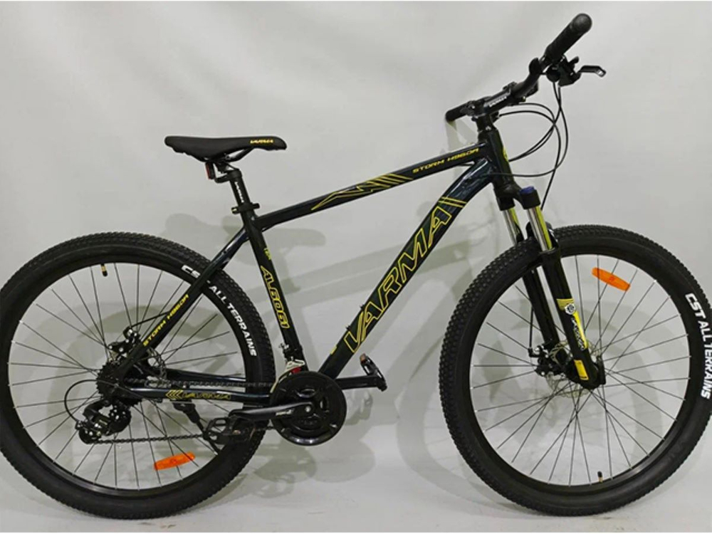 Велосипед 29" VARMA STORM H96DA  р.20", чёрнo-желтый, 24ск., ал.