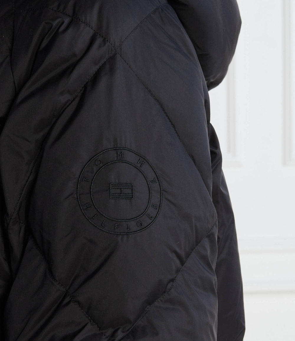 Пуховое пальто MODERN WAISTED HDD PUFFER MAXI Tommy Hilfiger - черный(WW0WW38918)