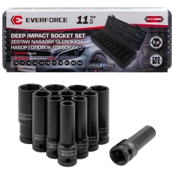 Набор головок ударных глубоких 11пр. 1/2"6pt EVERFORCE EF-4117-5MPB