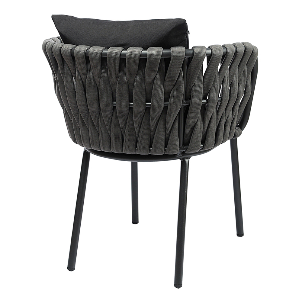 Стул Bergenson Bjorn Braid, серый/черный