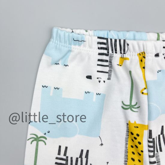 Штанишки хлопковые "Веселое сафари" сахар