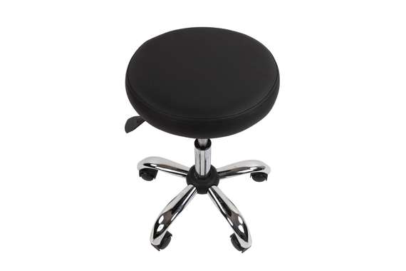 Мобильный стул   Chairman 001 экопремиум черный хром