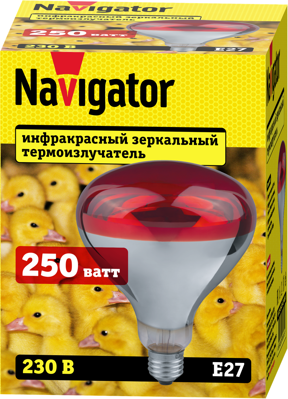 Термоизлучатель Navigator 93 972 NI-R125-250-230-E27-ИКЗК