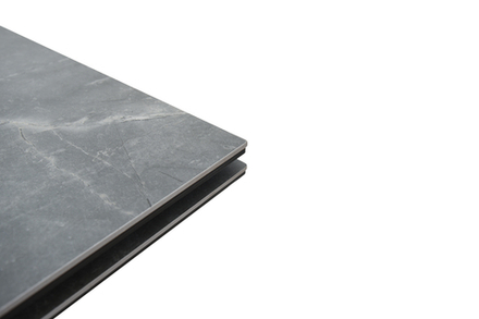 Стол Аврора Монако NEW, Керамогранит, Черный матовый муар/Bayona grey/