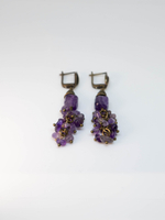 Серьги из аметиста