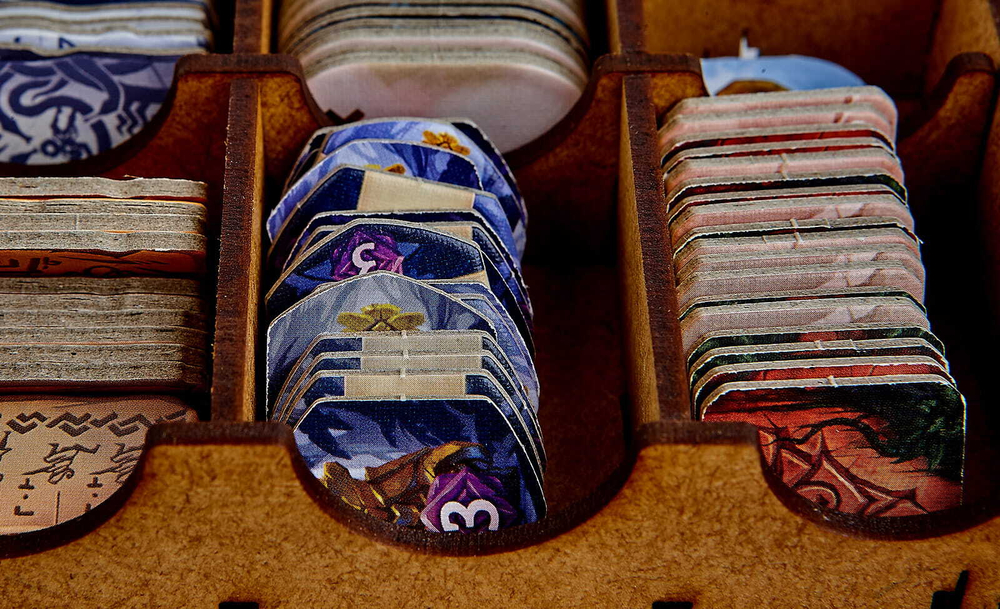 Деревянный органайзер для игры "Руины Острова Арнак" от e-Raptor