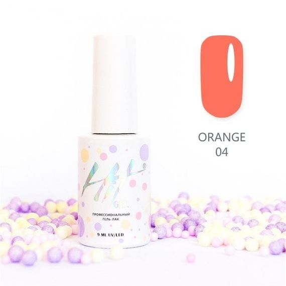 Гель-лак ТМ &quot;HIT gel&quot; №04 Orange, 9 мл