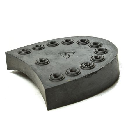 Каблуки мужские резиновые, 90х90мм, чёрный