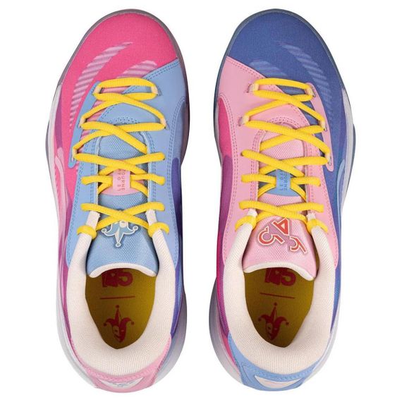 PUMA All Pro Nitro Баскетбольные кроссовки Низкие Синий Розовый Белый Унисекс