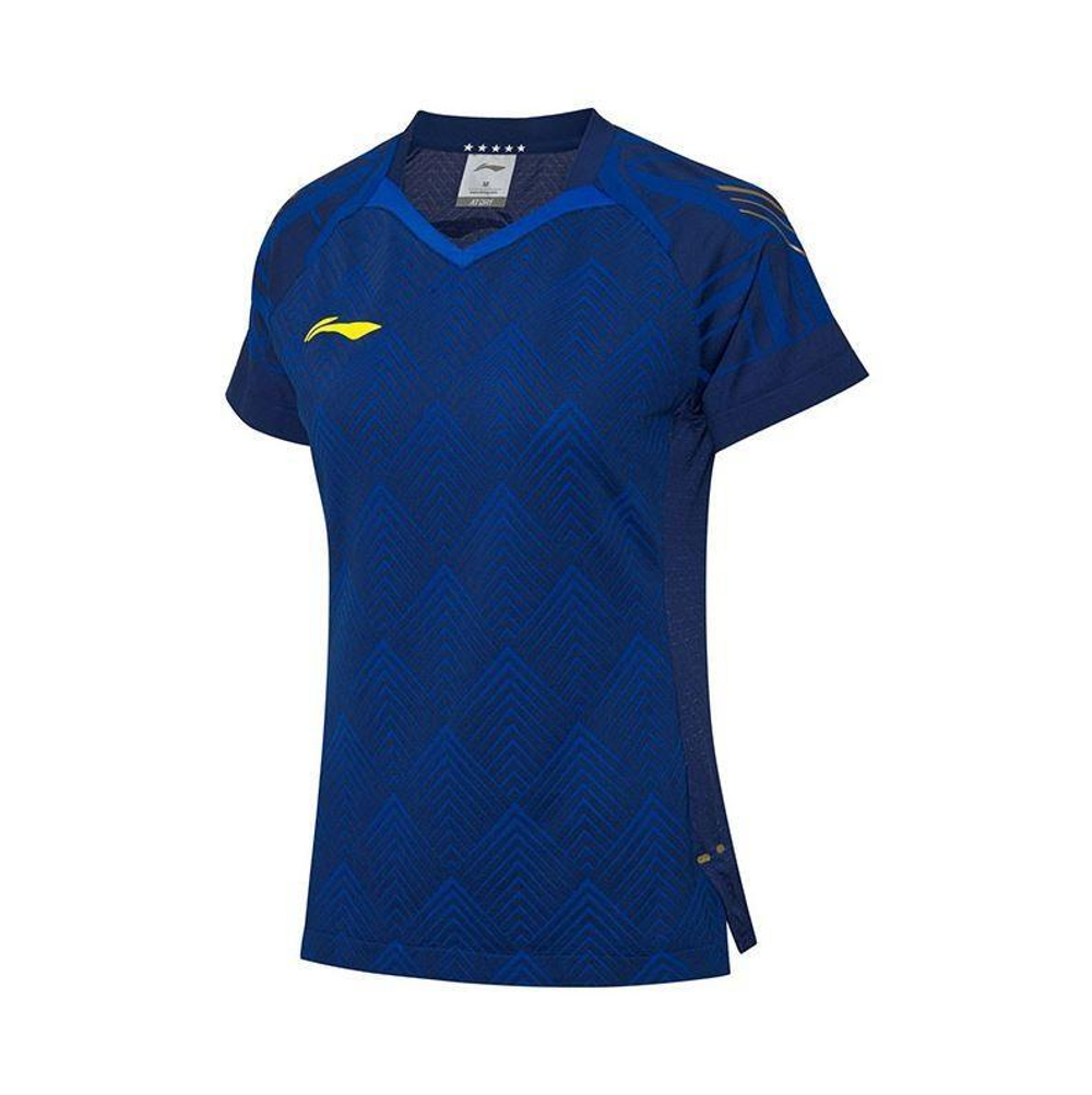 Li-Ning Women's T-Shirt National Team AAYQ056-1 blue