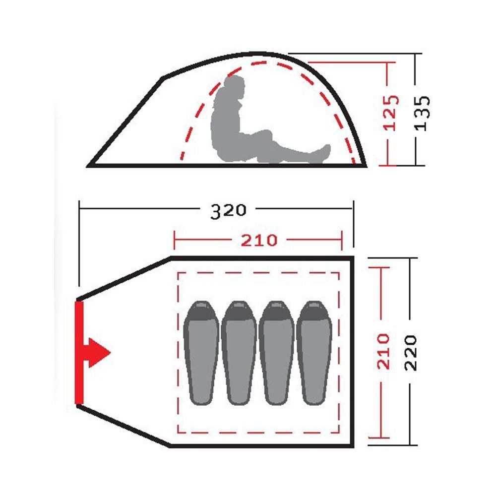 Палатка Nova Tour Эксплорер 3 V2 без юбки